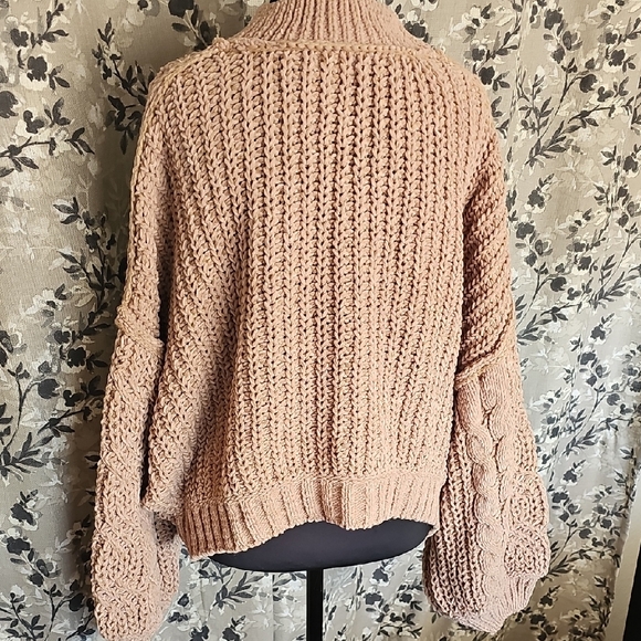 POL Cozy Cable Knit Sweater - Light Brown - Picture 2 of 2